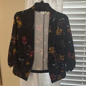 Maurices Black Floral blazer